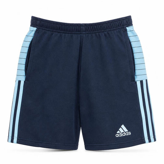 Adidas Men's Black & Blue Athletic Shorts XS Elastic Waist Lightweight