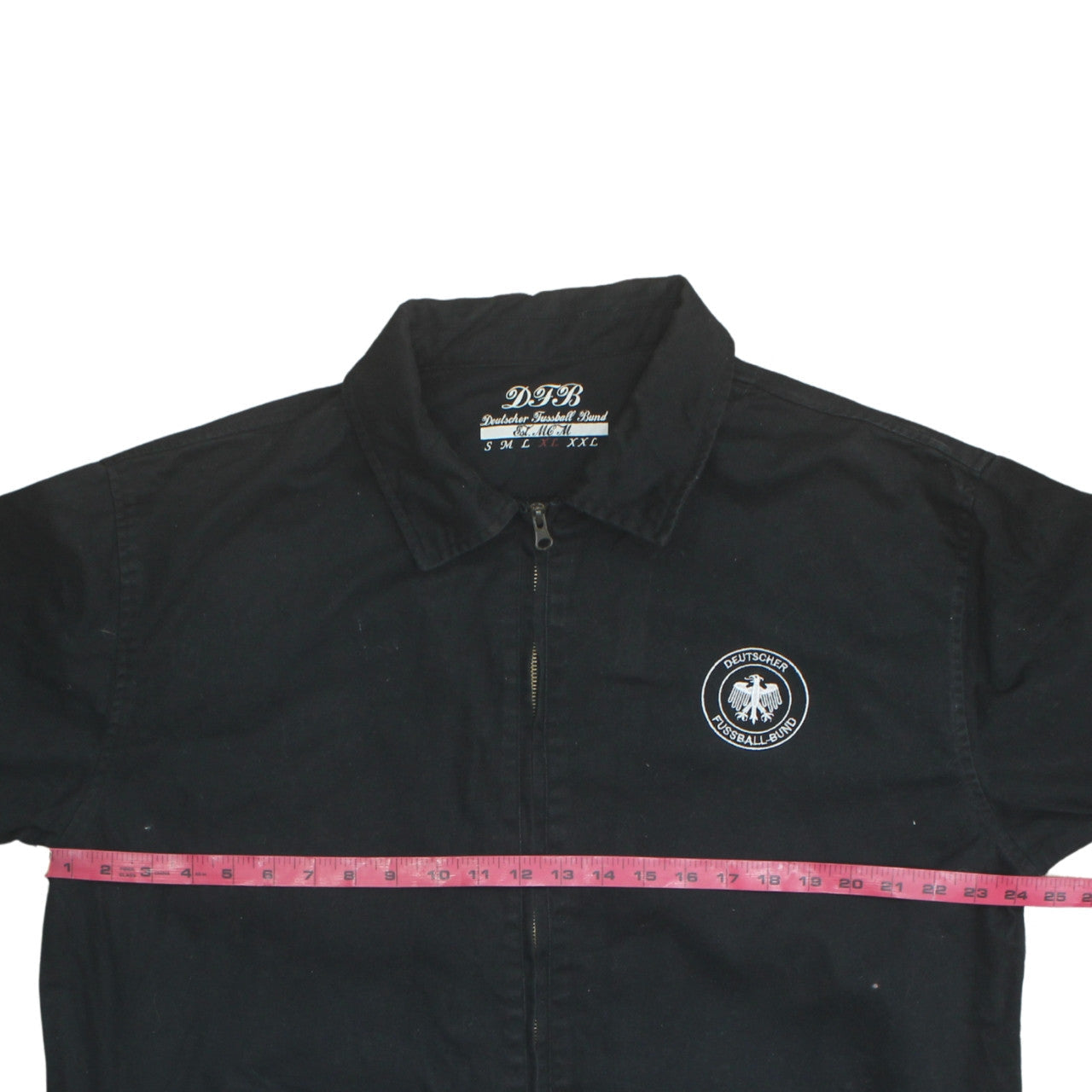 DFB Mens Black Cotton Football Jacket XL Casual Sportswear