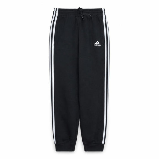 Front view of Adidas Men's Black Jogger Trousers S Regular Fit Fleece
