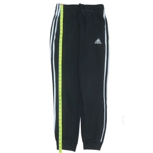 Adidas Men's Black Jogger Trousers S Regular Fit Fleece