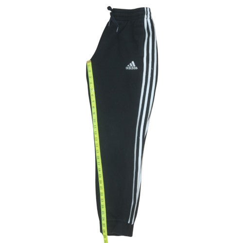 Adidas Men's Black Jogger Trousers S Regular Fit Fleece