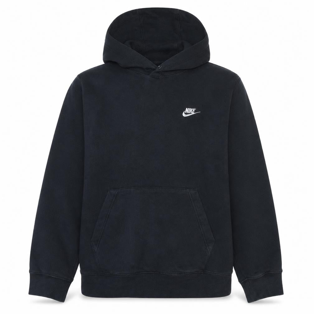Nike Men's Black Pullover Hoodie M Fleece Logo Sweatshirt