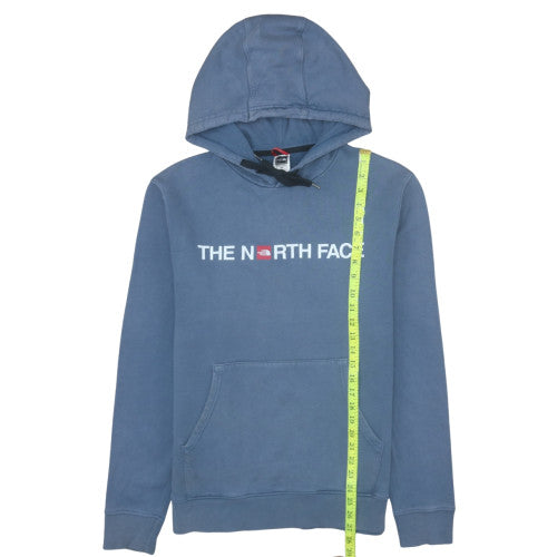 The North Face Men's Blue Pullover Hoodie M Cotton Logo Sweatshirt
