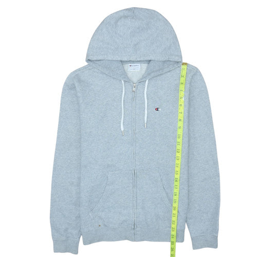Champion Men's Grey Full Zip Hoodie M Regular Fit