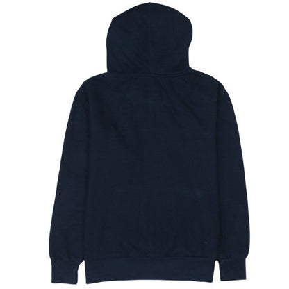 Brand and care label for Lee Cooper Men's Blue Pullover Hoodie S Regular Fit Fleece