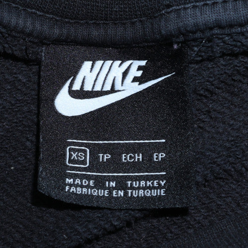 Nike Womens Black XS Pullover Crew Neck Logo Sweatshirt