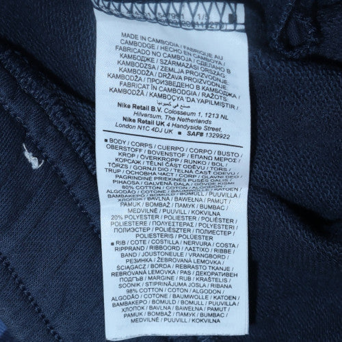 Nike Men's Blue Logo Sweatpants Size S Regular Fit