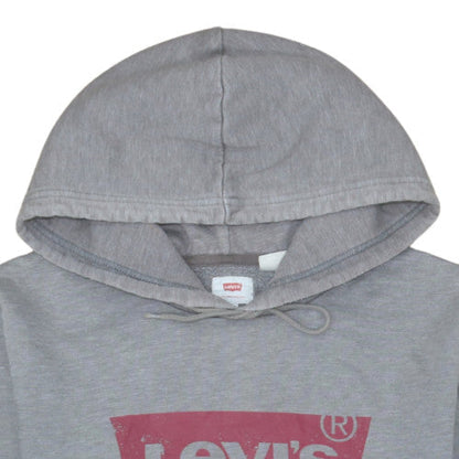 Levi's Men's Grey Pullover Hoodie M Regular Fit Classic Logo