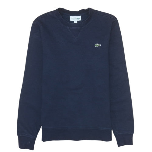 Lacoste Sport Men's Blue XS Crew Neck Pullover Sweatshirt