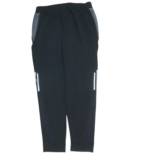 Adidas Mens Black L Jogger Trousers with Reflective Stripes