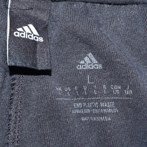 Adidas Mens Black L Jogger Trousers with Reflective Stripes