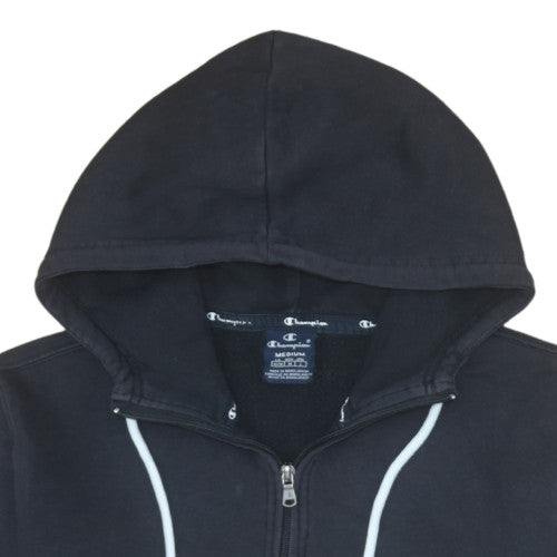 Champion Men's Black Medium 1/2 Zip Hoodie Sweatshirt