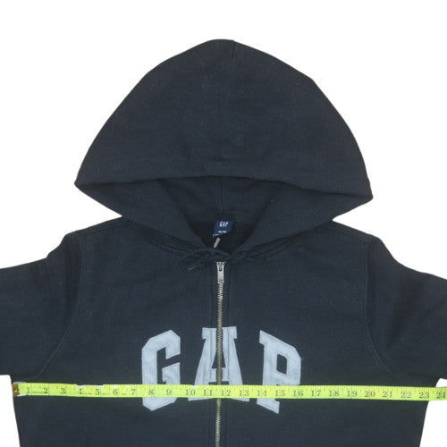 GAP Men's Black XL Full Zip Hoodie Sweatshirt Fleece Cotton Blend
