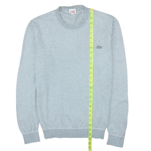 Lacoste Live Men's Grey Cotton Cashmere Crew Neck Jumper L