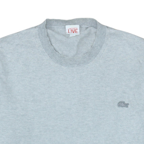 Lacoste Live Men's Grey Cotton Cashmere Crew Neck Jumper L