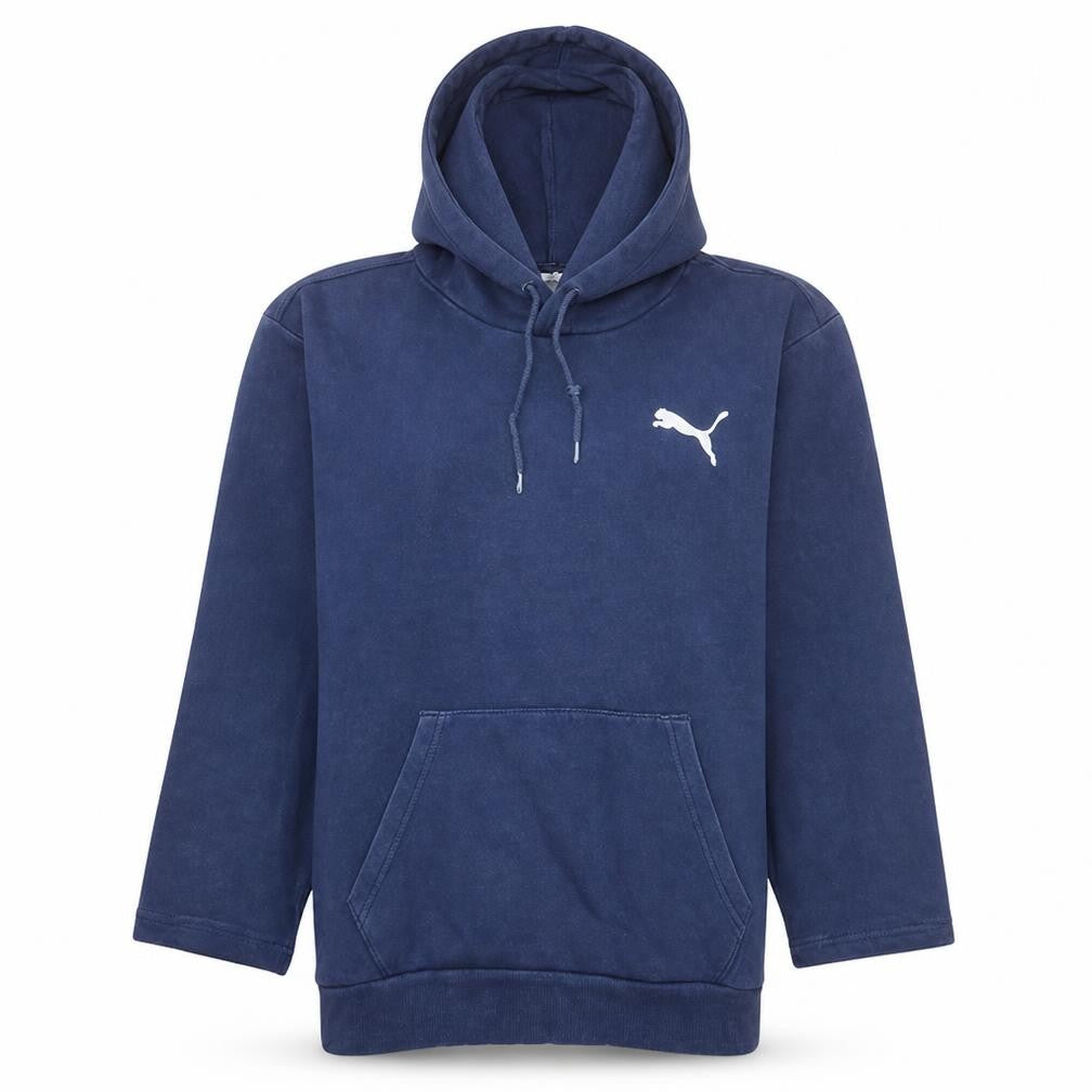 Puma Women's Navy Blue Pullover Hoodie Size S Cotton Blend