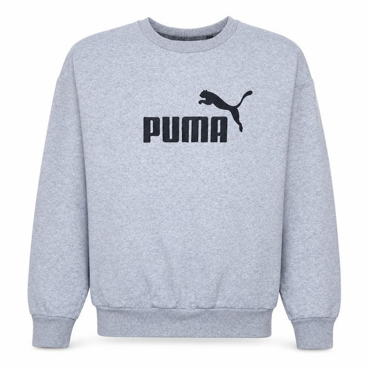 Puma Mens Grey Crew Neck Pullover Sweatshirt Size M