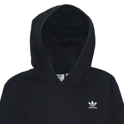 Additional view of Adidas boys’ black pullover hoodie, size 15-16, years cotton blend