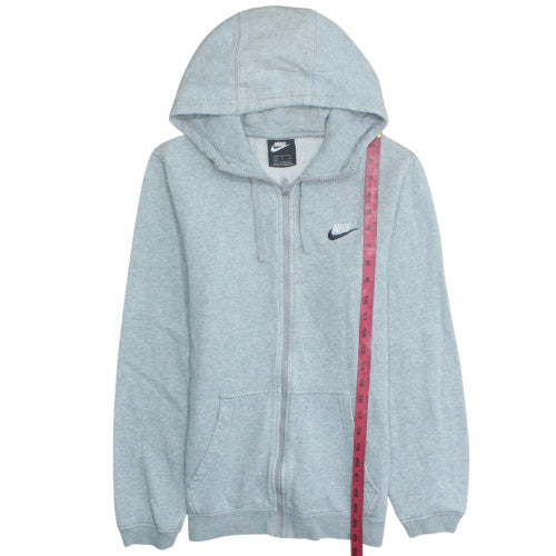 Nike Men's Grey Full Zip Hoodie Small Sportswear Fleece