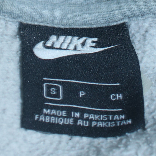 Nike Men's Grey Full Zip Hoodie Small Sportswear Fleece
