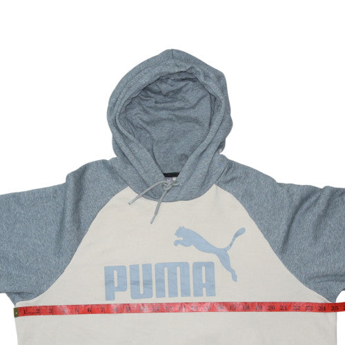 Puma Men's Grey Pullover Hoodie XL Regular Fit Sports Fleece