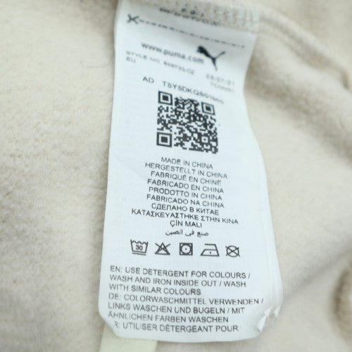 Puma Men's Grey Pullover Hoodie XL Regular Fit Sports Fleece