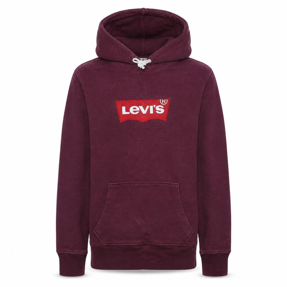 Levi's Men's Purple Pullover Hoodie S Logo Fleece Sweatshirt