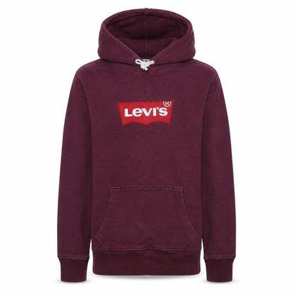 Levi's Men's Purple Pullover Hoodie S Logo Fleece Sweatshirt