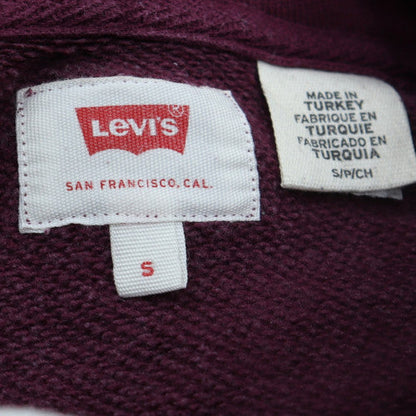 Levi's Men's Purple Pullover Hoodie S Logo Fleece Sweatshirt