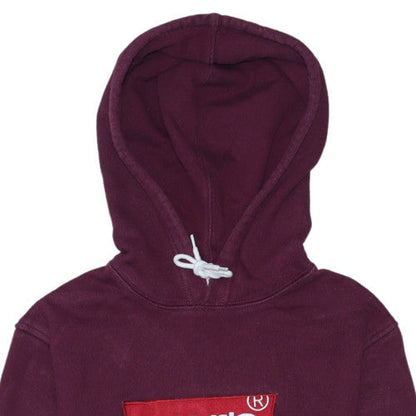 Levi's Men's Purple Pullover Hoodie S Logo Fleece Sweatshirt