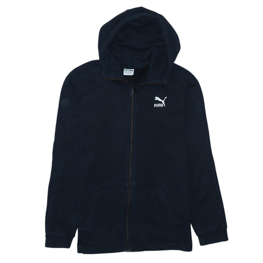 Puma Men's Blue Full Zip Hoodie XS Regular Fit Fleece