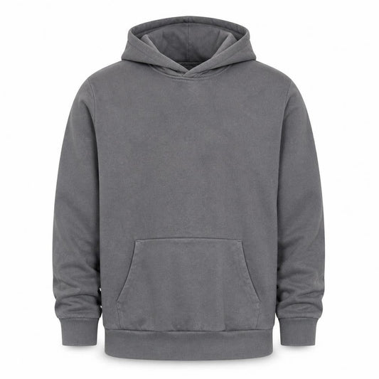 Hollister Men’s Grey Relaxed Fit Pullover Hoodie XL Cotton Blend