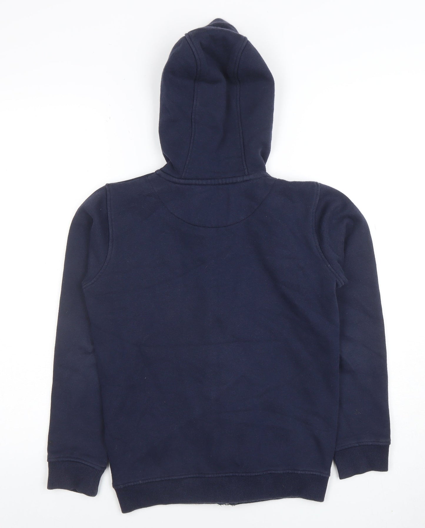 Jack Wills Boys Navy Full Zip Hoodie 9-10 Years Cotton Blend