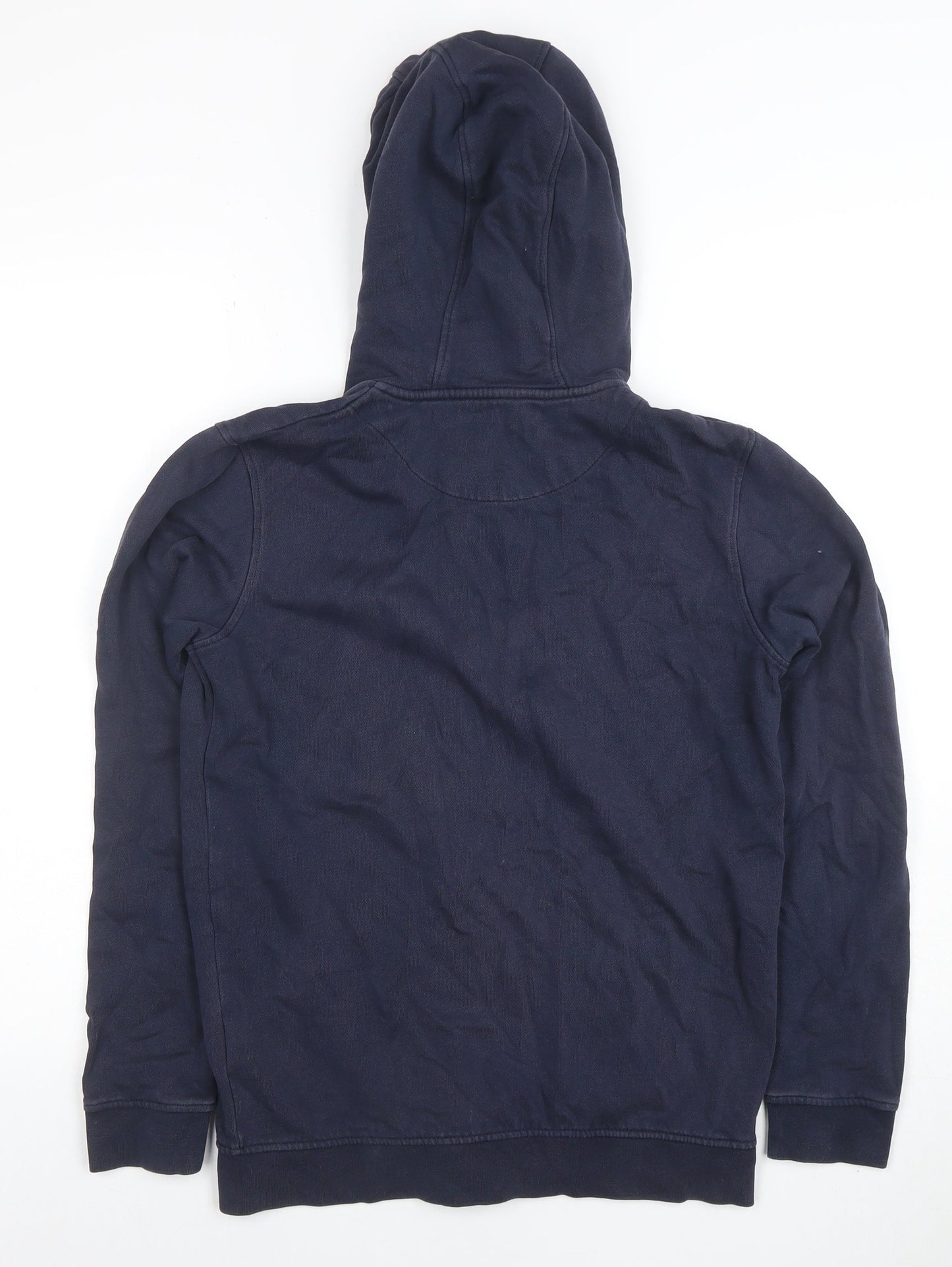 Lyle & Scott Junior Boys Navy Full Zip Hoodie Size 12-13 Years Cotton Blend