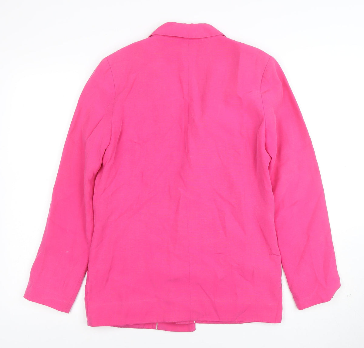 Zara Basic Women Pink Woven Blazer Jacket Size S