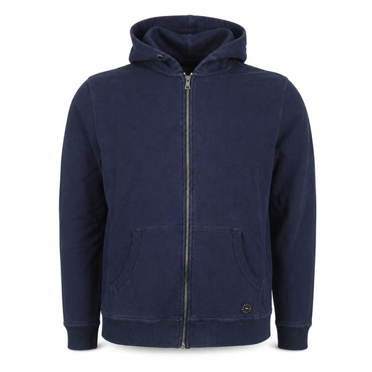 Springfield Men's Blue Full Zip Hoodie Size L Cotton Blend