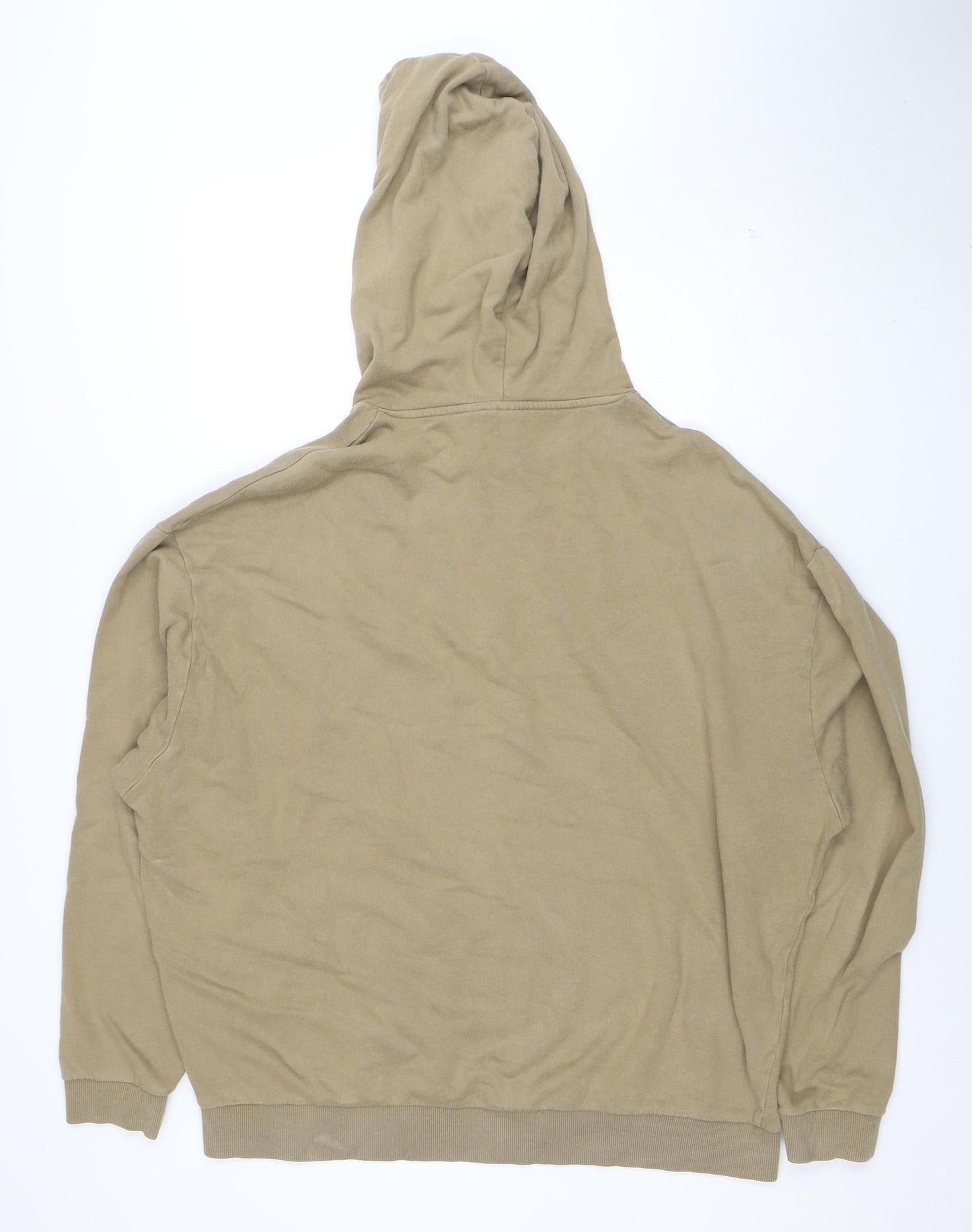 ASOS DESIGN Men’s Beige XL Pullover Hoodie with Pocket