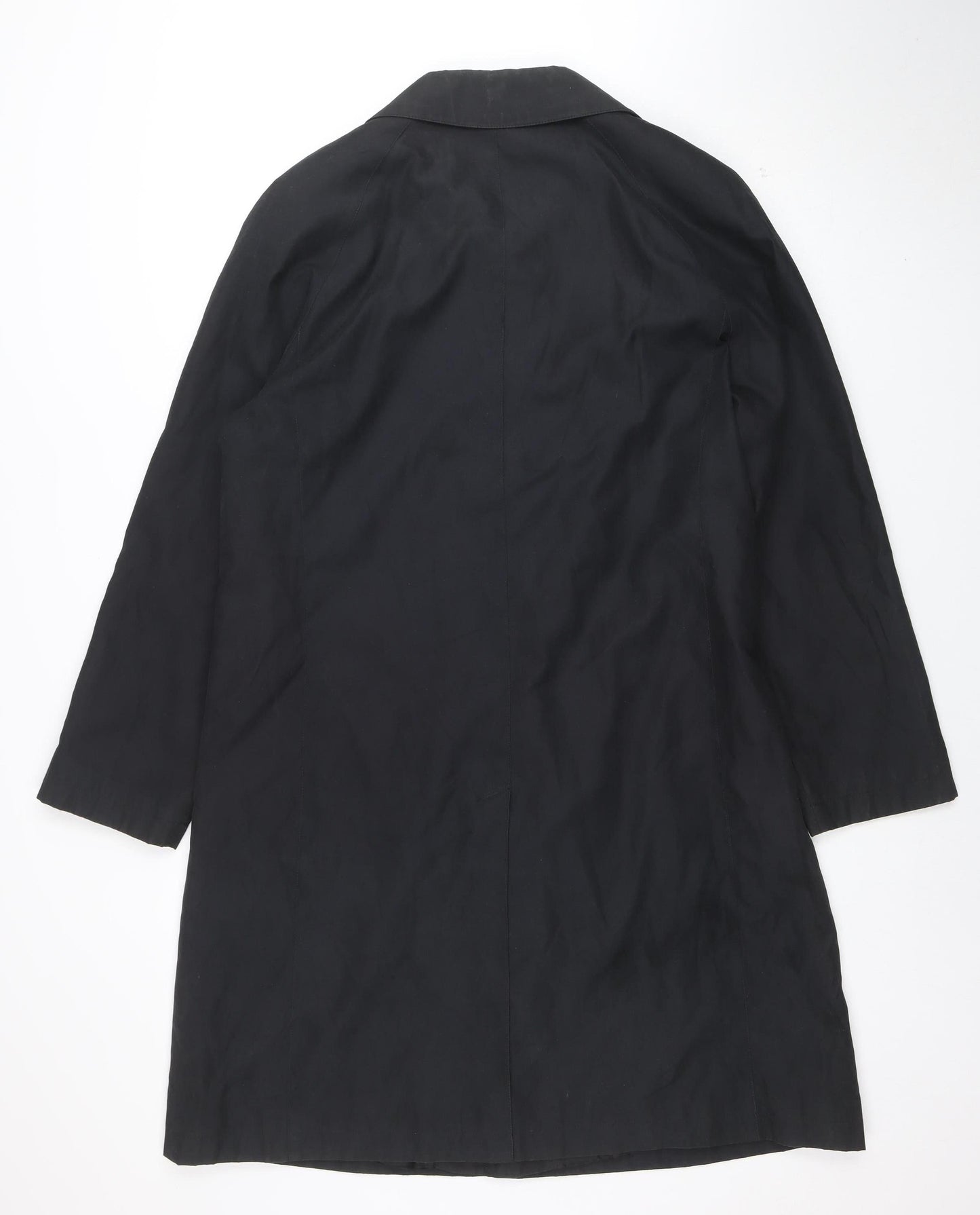 Nuage Women's Black Size 14 Long Waterproof Rain Coat