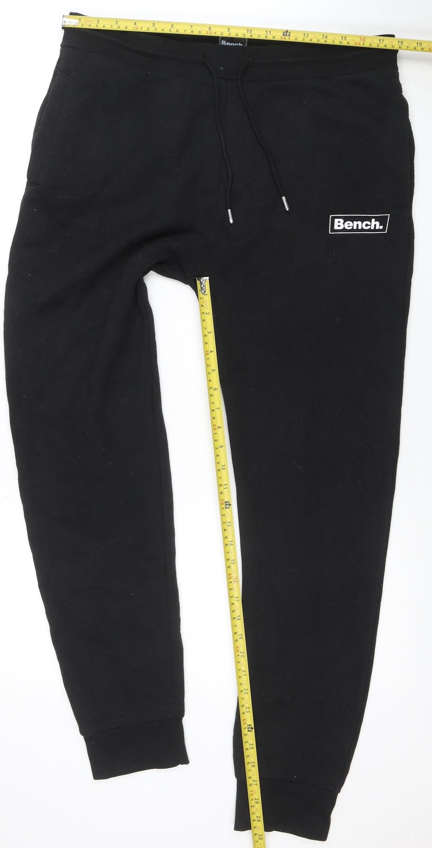 Bench Men’s Black XL Jogger Sweatpants Fleece Elastic Waist Activewear