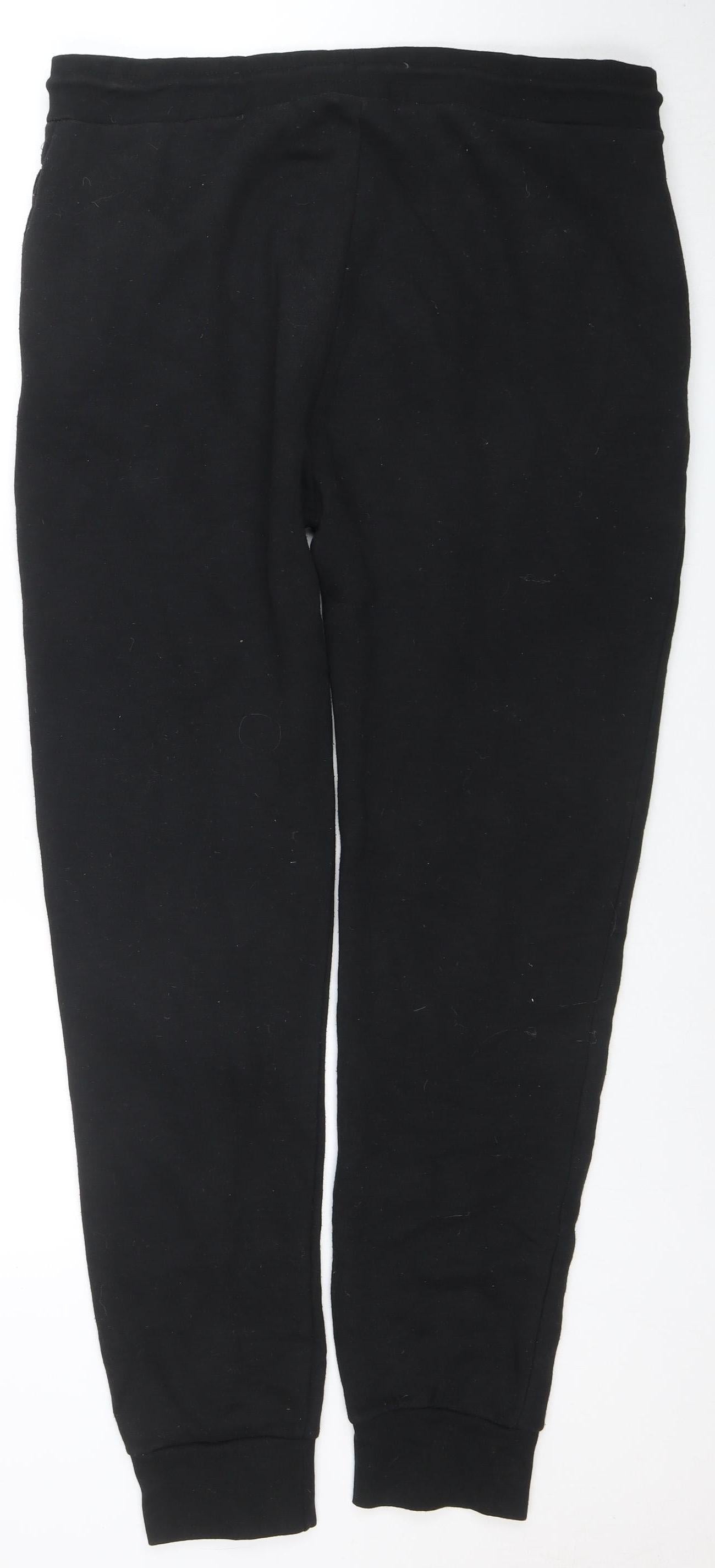 Bench Men’s Black XL Jogger Sweatpants Fleece Elastic Waist Activewear