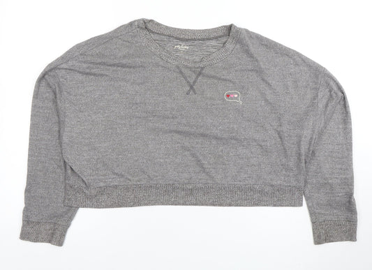 Gilly Hicks by Hollister Womens Grey Pullover Sweatshirt XS Relaxed Fit