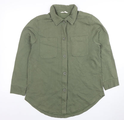 Additional front view of ANYDAY John Lewis Men’s Green Cotton Blend Button Jacket S