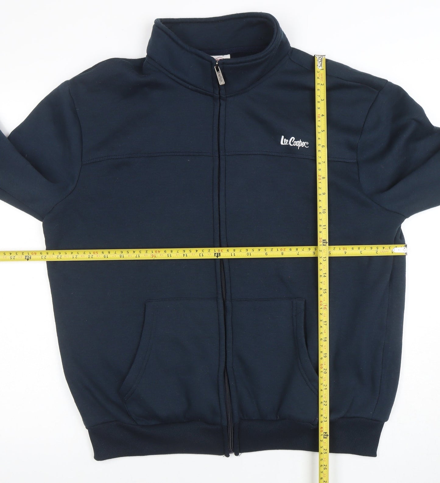 Lee Cooper Men’s Blue Full Zip Sweatshirt L Regular Fit