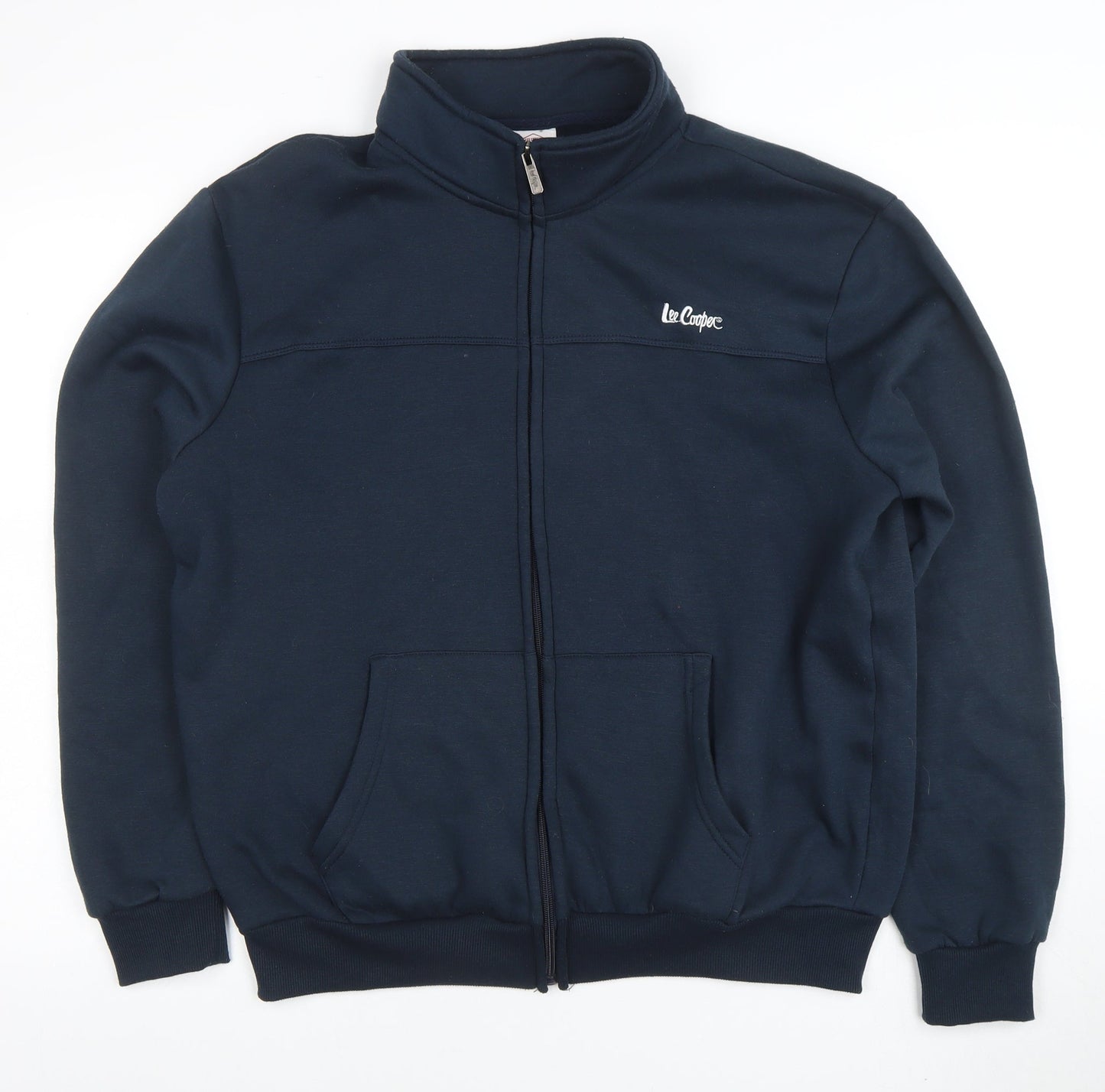 Lee Cooper Men’s Blue Full Zip Sweatshirt L Regular Fit