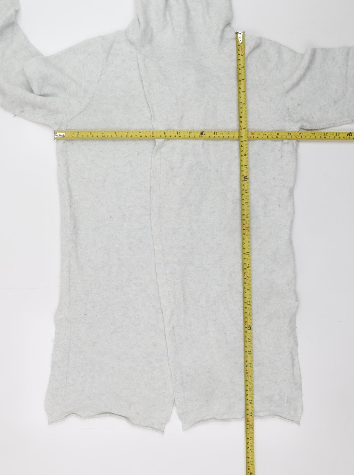 Sandwich Womens Grey Roll Neck Long Sleeve Knit Cardigan M