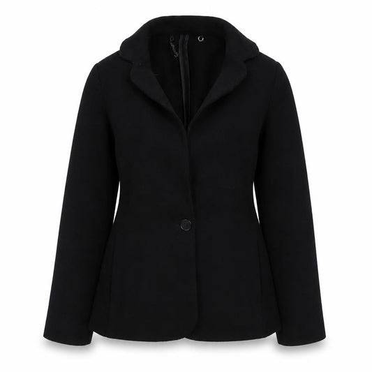 Jigsaw Women's Black Wool Blazer UK 10 Classic Short Jacket