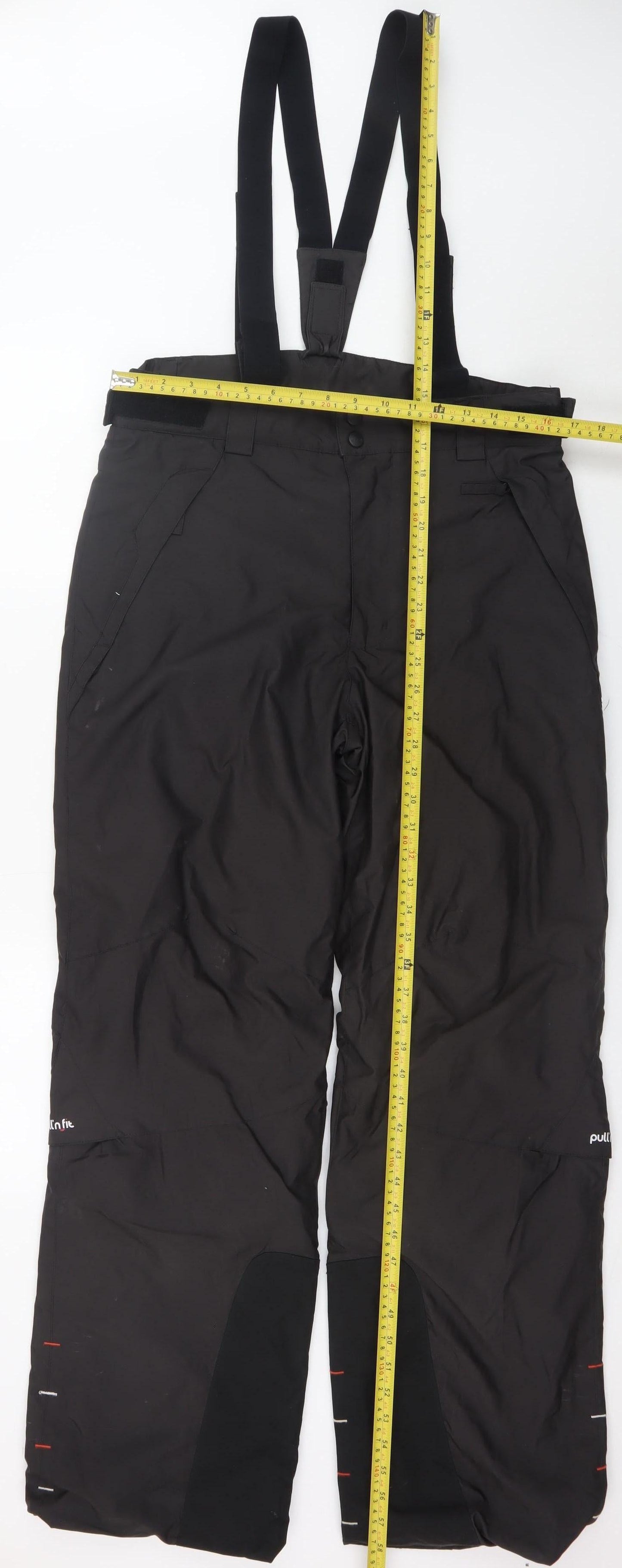 Wedze Men's Black Ski Snow Pants M Waterproof Insulated Winter Trousers