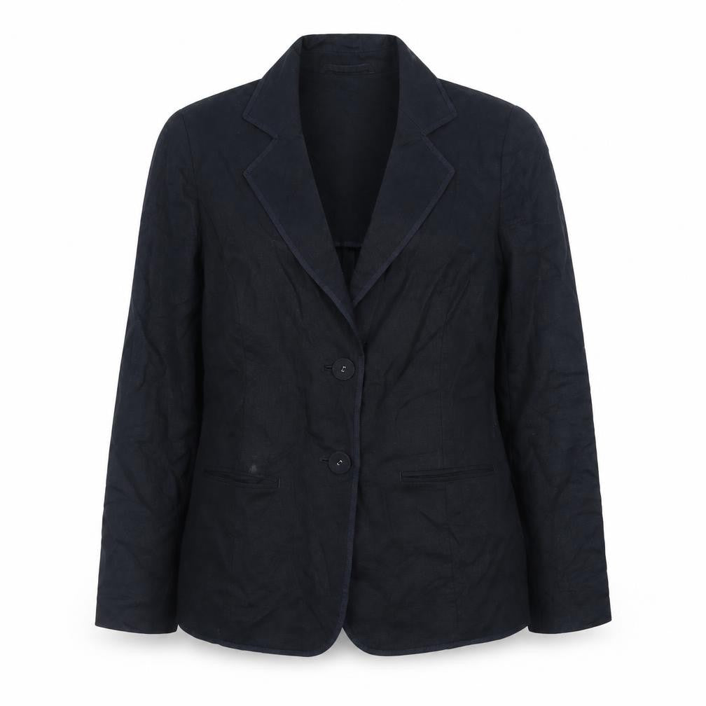 Marks & Spencer Per Una Women's Blue Linen Blazer Size 12