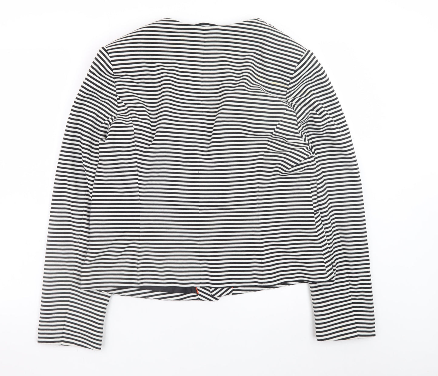 Principles by Ben de Lisi Women's Black White Striped Blazer Size 18