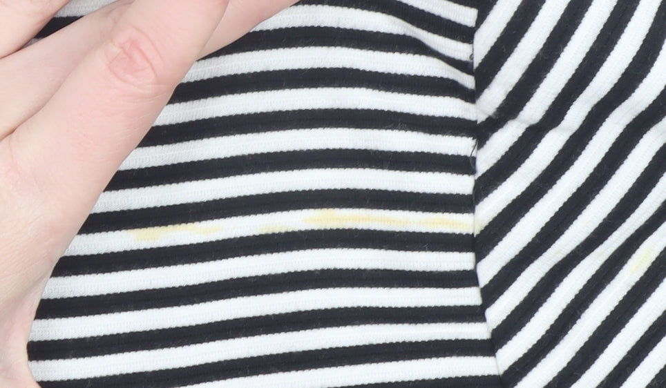 Principles by Ben de Lisi Women's Black White Striped Blazer Size 18
